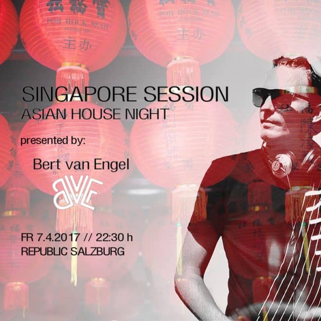 Singapore Session: a concept party presented by Bert van Engel. Experimental electronic music asian infused
